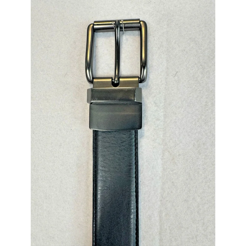 Unbranded Belt Brown Womens Sz XL Faux‎ Leather Silver Buckle
